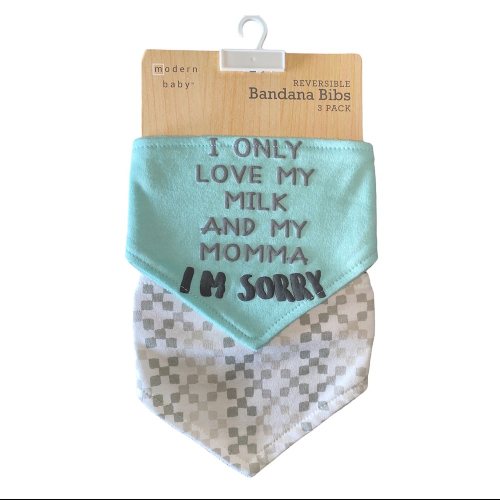 NWT Modern Baby Bib set